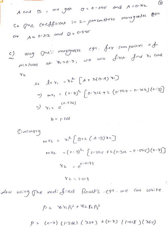 0-545 and A = 0.312 we A and get celes les 40 ameless in a-puran murrgueles coefficient so one CIE A = 0.312 and B=0.595 c) u