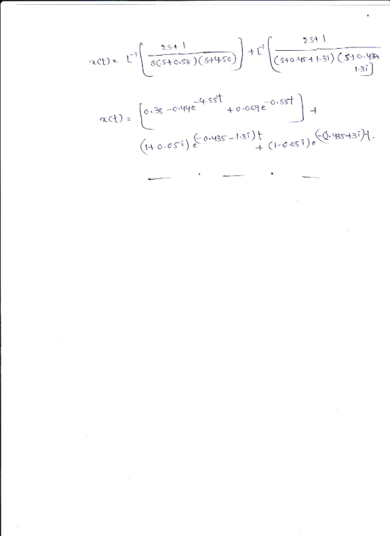 2s+ 1 act)SCs4 o.ss) (S+4so 1.3i q4.sst 0. S 1+ O.OS) e