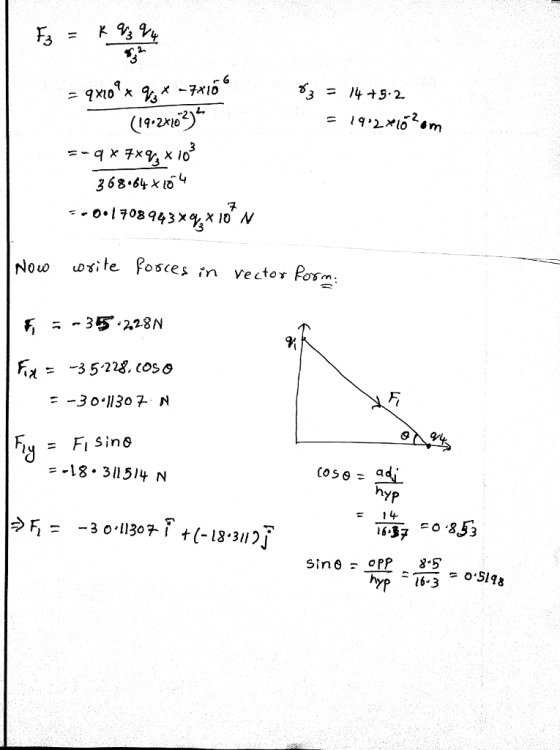 03 = )4+5.2. 368.64 x lo 0-1703 943 10 N 3 Now te Poscesin vector Porm -35.2.28 N 万 Fly = Fi sino =-18 . 311514 N hyP *37 853