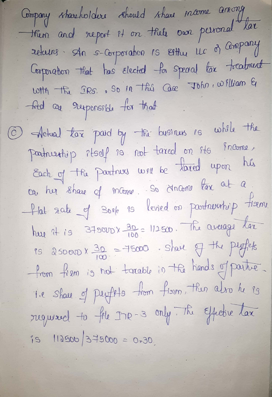 puronal ter fred are Company shareholdere should share income am among them and report it on their own retung. An s-Corporahe
