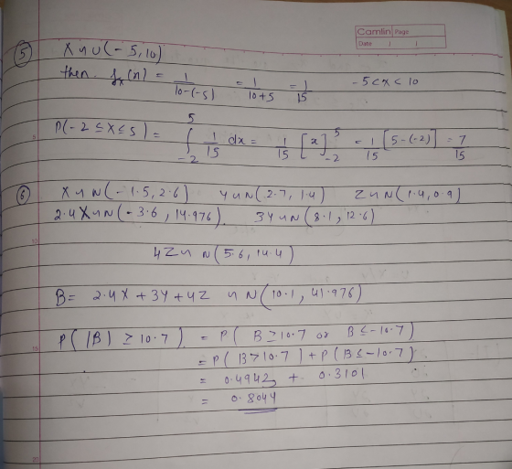 Camlin Page Date 2 2. 15 15 0.4942 +. ‘.3101 goy y 20