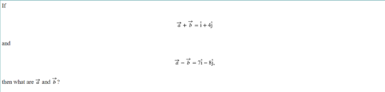 If and then what are a and b?