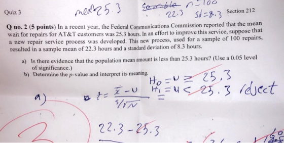 Quiz 3 mean 25.3 samble nsloo 22:3 5 8 .3 Section 212 Q no. 2 (5 points) In a recent year, the Federal Communications Commiss