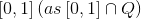 \left [ 0,1 \right ](as\left [ 0,1 \right ]\cap Q )
