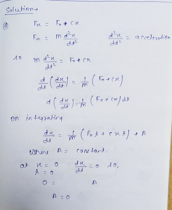 Solutien Fr md ccdereshion m dn FoCu M d4 dlt en in tegrating ( Fo ) dd A Contart at d4 A 11 A O