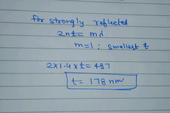 for strongly reflected anta md mali smallest ť 2X1.4x t=497 t- 178 nm
