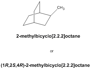 CH3 2-methylbicyclo[2.2.2]octane or (1R,2S,4R)-2-methylbicyclo[2.2.2]octane