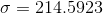 o = 214.5923