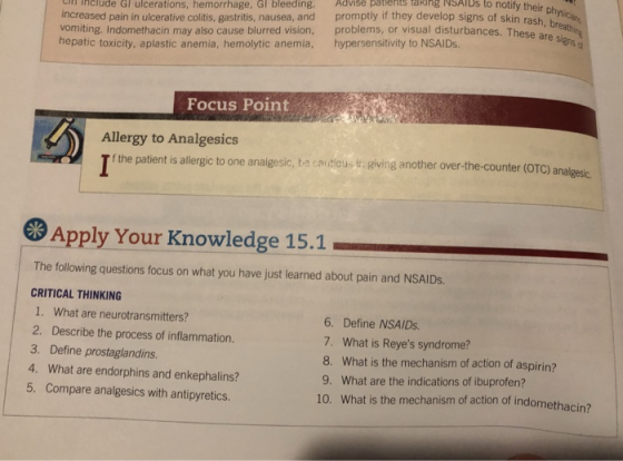 in inciude Gl ulcerations, hemorrhage, Gl bleeding, Aavise patients täkingNSS to notify their p increased pain in ulcerative
