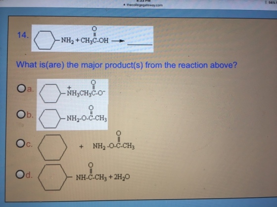 What is (are) the major product(s) from the reacti