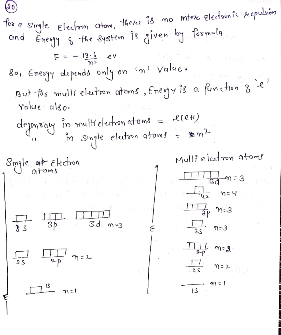n2 9 Single Electron atom, theree is no itere Electronic teepubión and Energy & the system is given by formula F = -13.6 ev c