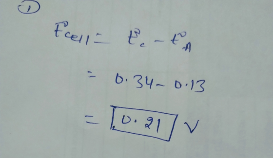 Fell- E - tA - 0.34-0.13 = 10.217 v
