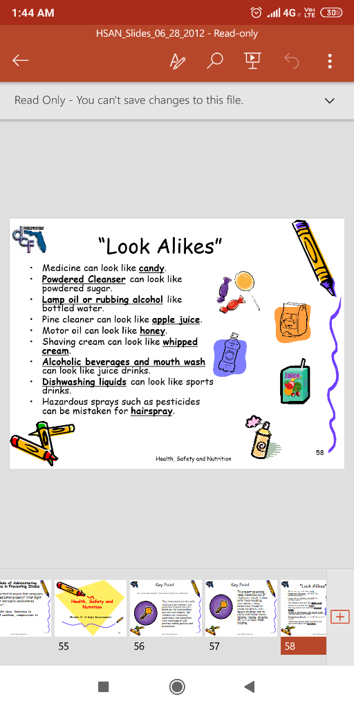 1:44 AM LTE HSAN_Slides_06_28_2012 - Read-only Read Only - You cant save changes to this file Look Alikes - Medicine can l