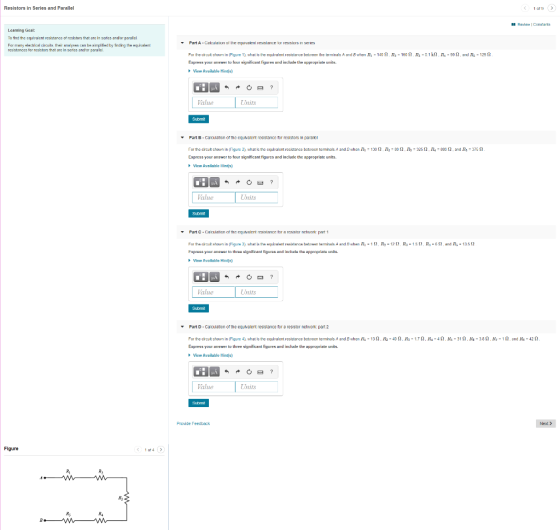 Resistors in Series and Parallel 1 of 9 RAVAW Constanta Learning Goal: To find the equivalent resistance of resistors that ar