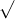 \sqrt