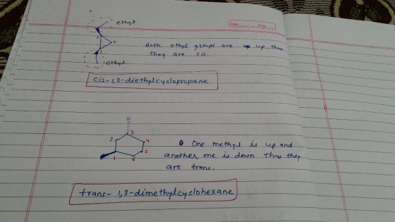 Date PaQC ther are cis Cis--diethplcyclopmp clopmspan anothes ome is down theu th are rans trans- 13-dime thydcyeloh
