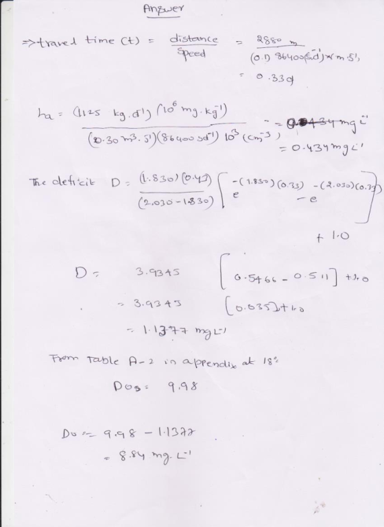 Answer tave time Ct) distce ed F33 ha; 4.s kg.di) rio mj kg ) 3.913As 3.93千5 Trarn Table A-2 appendix Dos 9.98 Du13a2