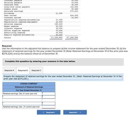 30,000 19,000 38,000 142,000 30,580 275, 220 51,000 544,000 24,000 Interest payable Salaries payable Unearned fees Long-term