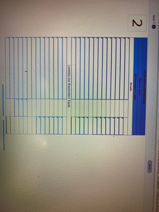candl_UFUWSer=U&launchur Quiz 1 Saved EXCAUBURGO 2 Al De Assets Liabilities and Shareholders Equity