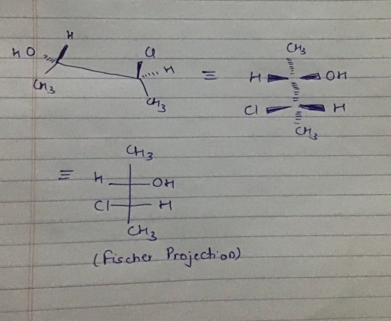 CM3 ho aon 3 M CH3 HOH 다 + H CH₃ (Fischer Projection)