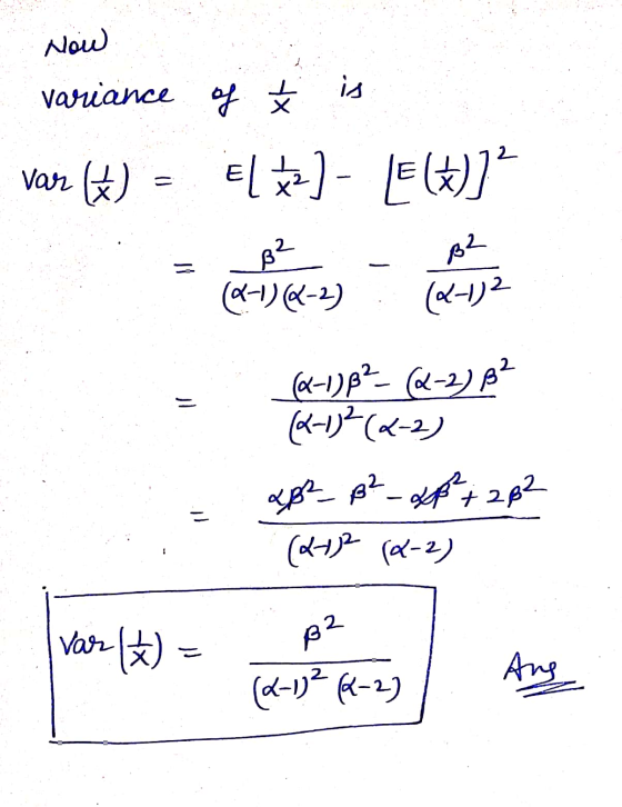 Now ape_p? _ x + 282 variance of Ź is var ) Eltz) LE(+] (2-1)(-2) (8–1982- (2-2) B? (2-1)² (4-2) p² (2-1)2 = (2-2 (1-2) 2 Var