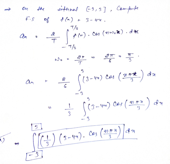 - Ou FS PM internal [3,3] , Compute Pm) T/2 3 - LA, An 2 T flu). 왜 (nwk), d권 -T 푸 N AT 6 wo 3 ㅜ 3 da Q. 3-17) Cey (21*) } an
