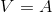 V=A