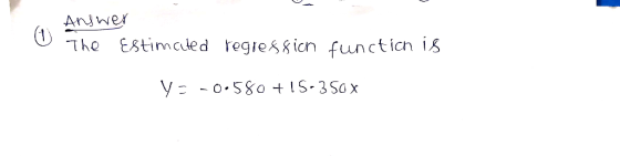 Anjhe The Estimcded regiein functicn is