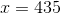 C = 435