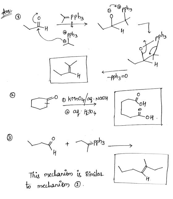 oppha *o$, xephz CH @pph3 pha apph₂=0 NAOH @ aq; H904 om ( + Cappha nato pa This mechanism is similas to mechanism 6. This me