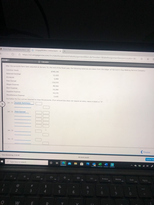 https://2.cengagenow.com/km/takeAssignment/assigmentandovokerkese testionlocator & EXAM 1 After the accounts have been added