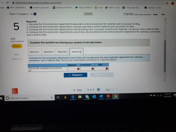 → C • newconnect.mheducation.com/flow/connect.html Mall - Ashley. Marq... Student Login Trid. Employee Self-Servi... Apps Log