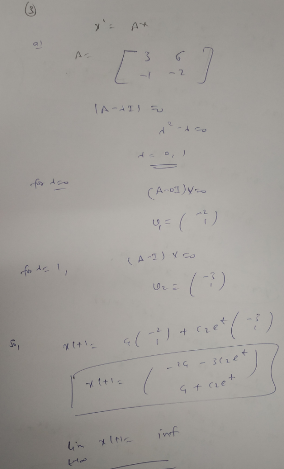A AF I 3 67 L -1 -2 la-dil (A-ol) Vio CA-I ) x 50 for de , Uze Oza (3) hea(+) + coct ( ) Sy - 29 - 3cze zex ç t caet zex inf