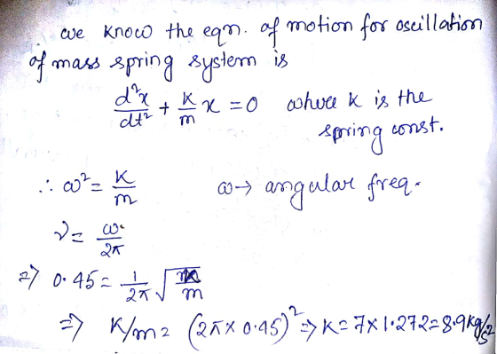 a e Knoo the ean. 여 motion for oscillation Tm prima const. a 0451