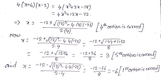 . 72 4 (8+6)(1-3) 417432-18) = 4+2+12+1-72. -120 / (12)2-4.14) (-72) [4th thoption is correct] 2:14). Now 22 -12 +112) 4.41-7