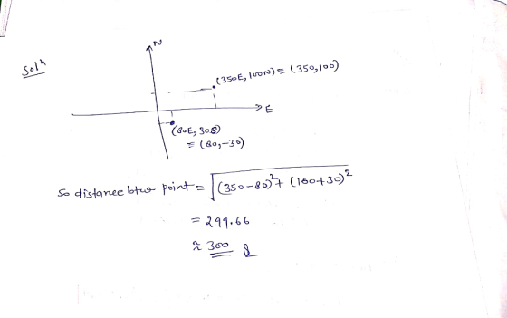 /4 S (3SE, Ion) = (35 르 to, 30 | (&o,-30) so distance btwo point = (350-8097 (160+30)2 = 211.65 A300 8