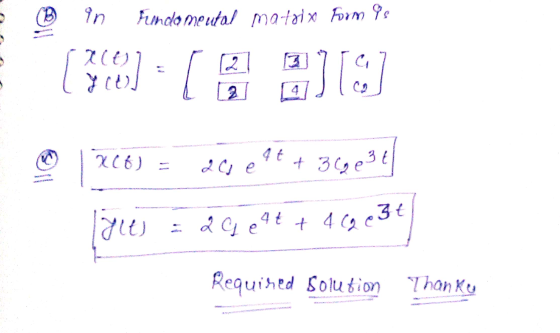 (B an Kimdo meutal mateix form 9s 38] [OS 206) 20 etaget yle - 29 e 4t + 4 cq ezt Required solution Thanke
