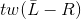 tw(\bar{L}-R)