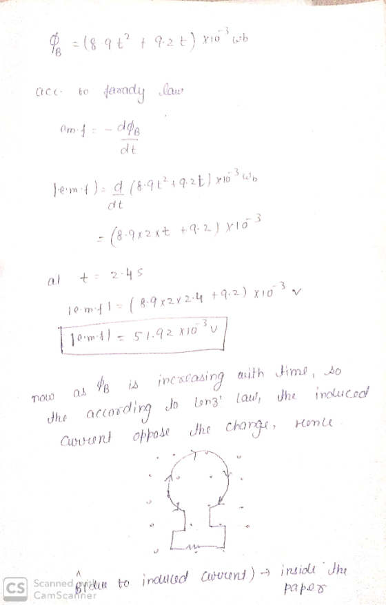 9 = (8.9t? + 9.2 + ) xo? wb ace to facady law Om - dB lilimit) d 18.94249.27 ) x10360 -18.9x2 *t +9.2) 1103 al t = 2.45 10.mi