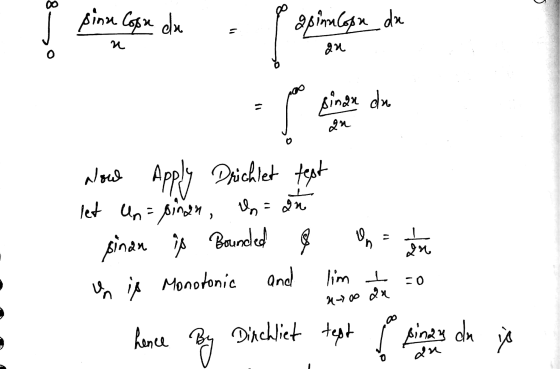 sina Cose da a pinuloson du = n gu sinar du an alow Apply Drichlet text let Un= pinan, Indu pinan ip Bounded un in Monotonic
