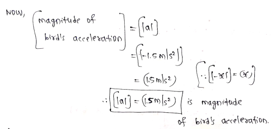 NOW magnitude of birdls acceleratio0 fаena) (зучs) (м] - (smle) is magnitude of bixds arceleafion