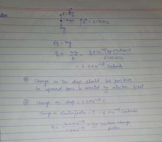 61 25 = 2.2X10-18 Cnlanh Chasge on e doop shadd be posihive b Chas 9 pord