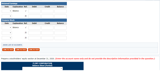 Retained Earnings Date Explanation Ref. Debit Credit Balance Balance Treasury Stock Date Explanation Ref. Debit Credit Balanc