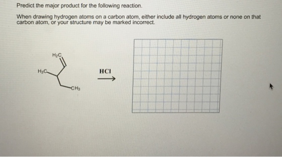 Predict the major product for the following reacti