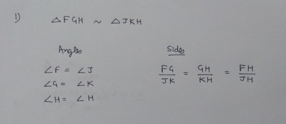 △丁KH AFGH Sides Avges FH GH F G ZF : 2J 丁H KH 丁K =57 LK くH= LH