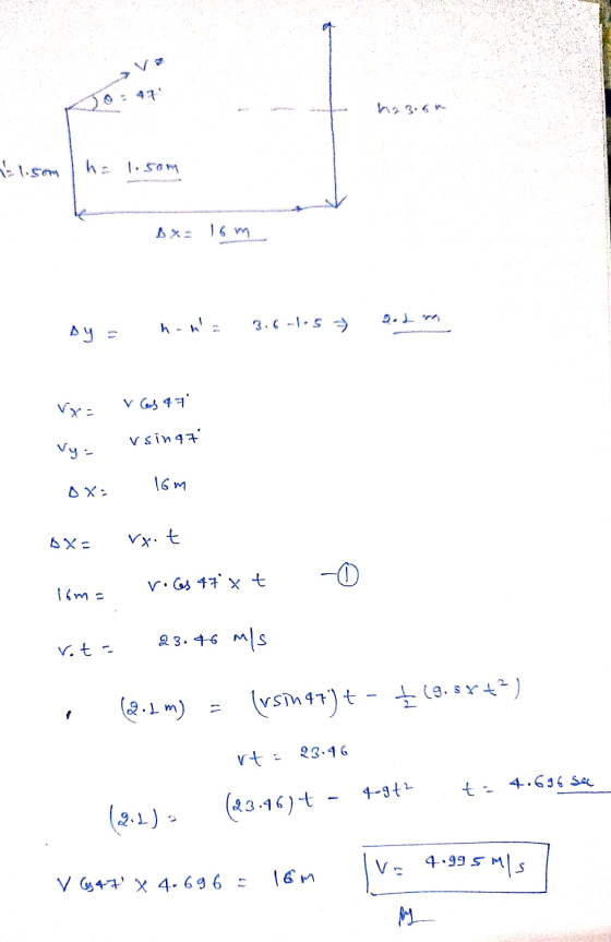lisom ha l.som 1 x = 16m hana Ay 3.6-1.5 - Vys v as 47 Vy- vsinat 16m OX- Xe vy.t r.es 47 x t 16m = 23. 46 mis rot- + (mt. 6)