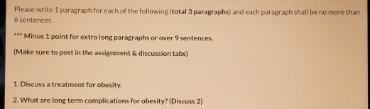 Please write 1 paragraph for each of the following (total 3 paragraphs) and each paragraph shall be no more than 6 sentences.