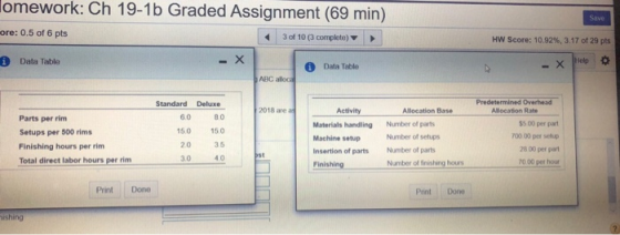 Save omework: Ch 19-1b Graded Assignment (69 min) Bre: 0.5 of 6 pts 3 of 10 (3 complete) ► HW Score: 10.92%, 3.17 of 29 pts i