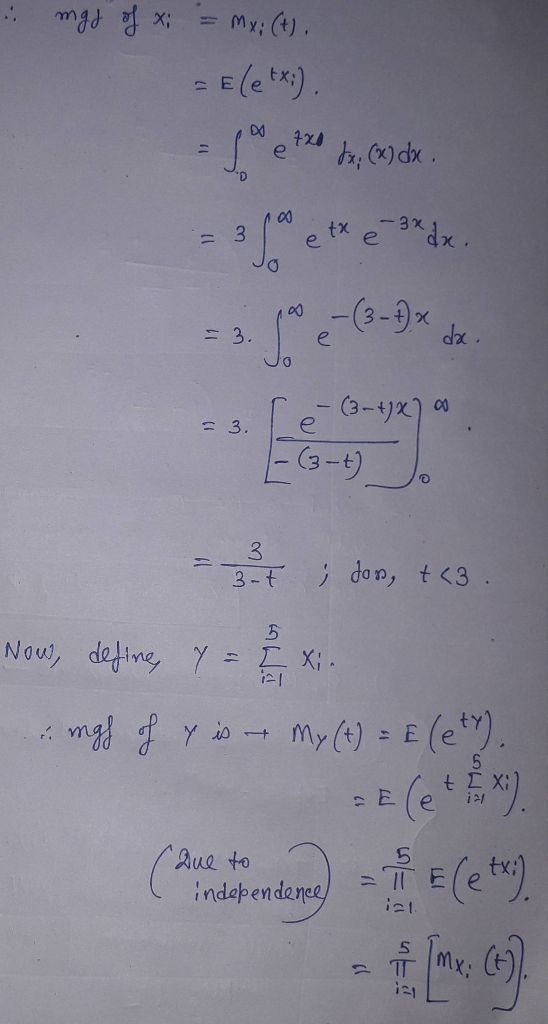My: (t) - E etx) 420 -3x tx e 3 - e - 3. G-e)- Te G-x) 3. G-E- 3 don, t <3 . 3-t Nou, deftne Y = E Xi- (e) (ek) mg yimy () t