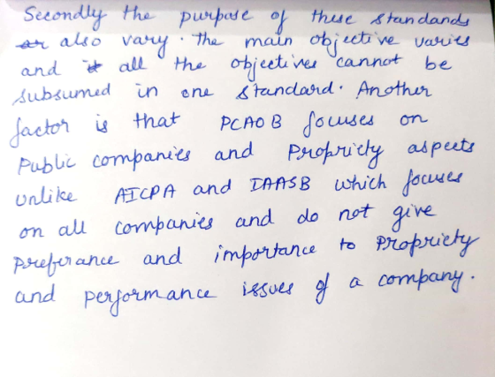 and It allo the obj eetvu Annot be Aubsumadin onu tandlard. Anothur. acto thatPCAO B oses on Pubbe compans and Pochy aspeut Unlike A]CP A and DPfSB uhich focudu om all compans and do not ive an ce and irnt,,nce to Pupu Perforrnance lesuu 얀 acompany aund